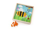 Brettspill & Puslespill - Bigjigs Wooden Plug-in Mosaic Game Garden - 34003