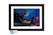 Reklameartikler - ABYstyle - JURASSIC PARK Framed print Alan Grant vs T-Rex - Bilde - GBYDCO695