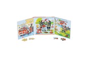 Puslespill - Goki Magnetic Jigsaw Puzzle Book Fire Department - 57385