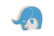 Puslespill - Goki Wooden Puzzle Standing Elephant 2 pcs. Tre - 57330