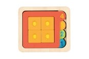 Puslespill - Goki Wooden Layer Puzzle Shapes and Numbers 15 pc Tre - 57350