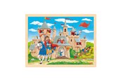 Puslespill - Goki Wooden Jigsaw Puzzle Knight's Castle 96 pcs. Tre - 57335