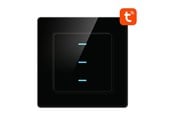 Smarthus - Avatto Smart Light Switch WiFi N-TS10-B3 3 Way TUYA (black) - N-TS10-B3