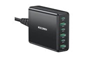 Mobil - Adaptere og ladere - Rocoren power charger 3x USB-C 3x USB-A 60W (black) - RCCT3P3A-NLZA01