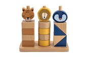 Babyleker - Trixie Wooden Stacking Blocks Wild Animals 16pcs. - 36-273