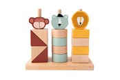 Babyleker - Trixie Wooden Animals Stacking Blocks 15 pcs. - 36-175