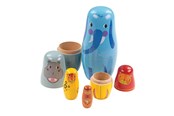 Babyleker - Tidlo Wooden Matryoshka Jungle Animals Stackable 10 pcs. - T0533