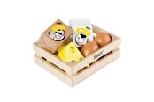 Treleker - Tidlo Wooden Eggs and Milk in a crate - T0103