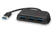 USB-hub - Speed-Link SNAPPY EVO USB-hub - USB 3.1 - 3 porter - Svart - SL-140109-BK