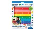 Lek & Lær - Learning Resources Rainbow Fraction Tiles With Tray - LER 0615