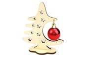 Byggesett - Beleduc Wooden Craft Christmas Tree with Christmas Ball - 123288