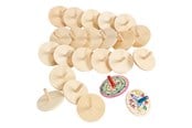 Leketøy - Colorations - Wooden Spinning Tops Set of 24 - CHWHIRL