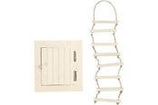 Byggesett - Creativ Company Mini Wooden Attic Hatch and Rope Ladder - 55977