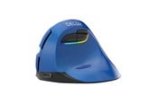 Mus - DeLUX Wireless Vertical Mouse M618Mini BT4.0 + 2.4Ghz 4000DPI RGB (blue) - Ergonomisk mus - 6 - Blå - M618 Mini BLUE