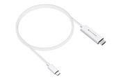 Skjermkabel - Hyper 4K USB-C to HDMI Cable 2.5m - White - HD6007WHGL