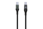 USB - FIXED LED Charging Display USB-C/C 100W cable 1.2m - Black - FIXDD-CC12-BK