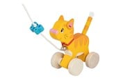 Babyleker - Goki Wooden Pull Animal Kitten - 54896