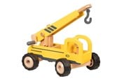 Treleker - Goki Wooden Crane Truck Yellow - 55897