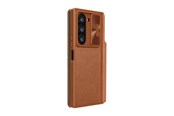 Mobil - Deksel og etui - Nillkin Qin Pro Leather Case Samsung Galaxy Z Fold 6 5G (brown) - 6902048281455