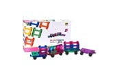 Byggesett - Playmags 3D magnetic train blocks 155 set of 20 pieces - 155