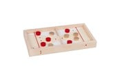 Brettspill & Puslespill - Goki Wooden Puck Shooting Game Table 2in1 11 pcs. - 56635