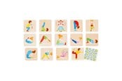 Brettspill & Puslespill - Goki Wooden Memo Game Gymnastics 32 pcs. - 56647