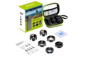 Mobil - Andre tilbehør - APEXEL Mobile lens kit APL-DG6V2 6 in 1 universal (black) - APL-DG6V2