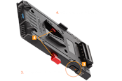 Kamerabatteri & Batterigrep - HEDBOX UNIX-II - V-Mount Adapter Power Plate - UNIX-II