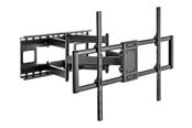 Veggmontering, AV-braketter & AV-møbler - Gembird mounting kit - for LCD / LED display - full motion - black 120 kg 60"-120" From 200 x 200 mm - WM-120ST-01