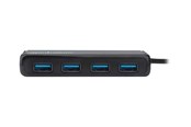 USB-hub - IC INTRACOM Manhattan USB-C Dock/Hub USB-hub - 4 porter - Svart - 164924