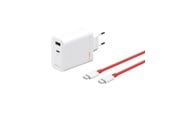 Mobil - Adaptere og ladere - OnePlus 120 W SUPERVOOC GaN-adapter med to porter (Type-C + Type-A) - 5461100631