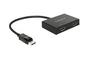 Videosplitter - DeLOCK Displayport 1.2 Splitter 1 x Displayport in > 2 x Displayport out 4K - 87665