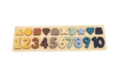 Babyleker - Magni Puzzle with numbers and shapes - 3296