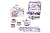 Lekekjøkken & Utstyr - Magni Tea set in suitcase - unicorn - 3905