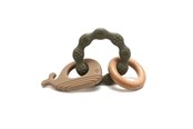 Babyleker - Magni Teether bracelet whale and wood appendix - Green - 5569