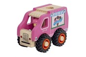 Treleker - Magni Wooden ice cream truck with rubber wheels - 5653