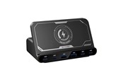 Mobil - Adaptere og ladere - BlitzWolf BW-S27 160W 2xUSB-A 4xUSB-C 15W wireless charger (black) - BW-S27