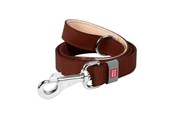 Hund - Waudog natural leather dog leash 20 mm wide 122 cm long brown - 08146