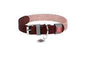 Hund - Waudog Dog collar in natural leather with QR code size S width 15 mm (brown) - 58906