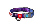 Hund - Waudog "NASA21" nylon dog collar with QR code size M width 20 mm - 4502-0148