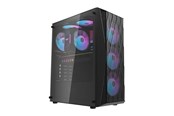 Kabinett - Darkflash DK352 Mesh computer case + 4 aRGB fans (black) - Kabinett - Miditower - Svart - DK352 Mesh Black