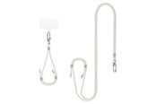 Mobil - Andre tilbehør - Spigen Universal Set 2 (Cross Body Strap 1P + Wrist Strap 1P + ConTag2 1P) - Pearl White - AFA08365