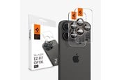 Mobil - Andre tilbehør - Spigen Glass tR EZ Fit Optik Pro 2 Pack Desert Titanium for iPhone 16 Pro/Pro Max - AGL08862