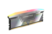 RAM - Corsair Vengeance RGB DDR5-8200 - 48GB - CUDIMM for Intel - CL40 - Dual Channel (2 pcs) - Intel XMP - Sølv med RGB - CMHC48GX5M2X8200C40