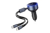 Mobil - Adaptere og ladere - Vention FFOB0 USB-C car charger + USB-C/Lightning 30W cable - FFOB0