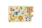 Babyleker - Classic World Wooden Knob Puzzle Wild Animals 7 pcs. - 3617