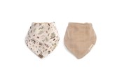 Babyutstyr - Filibabba Bandana bib 2 pack GOTS - Little Wonders + Warm Gr - FI-03365