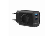 Mobil - Adaptere og ladere - Gembird 2-in-1 20W Apple Watch + phone fast charger - Black - TA-UC-PDQCW20-01-BK