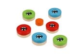 Leketøy - Goki Wooden Puckfire Curling Throwing Game 7 pieces. - 56788