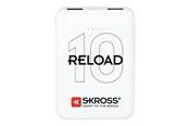 Nødlader - SKross RELOAD 10 Powerbank Nødlader - Hvit - 10000 mAh - 1400130